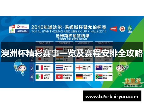 澳洲杯精彩赛事一览及赛程安排全攻略